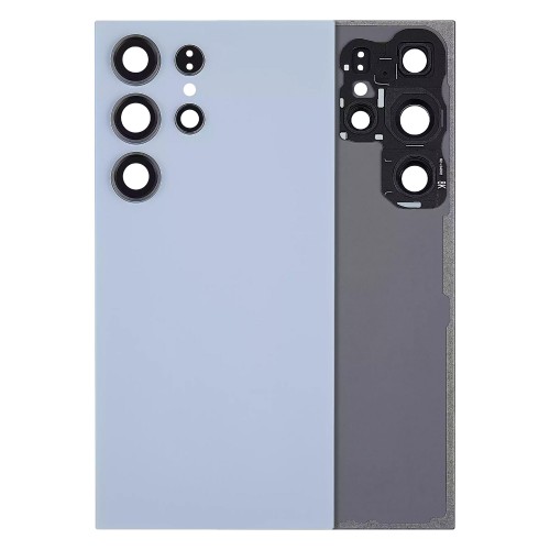 Takakuori yhteensopiva Samsung S928 S24 Ultra / Titanium Blue / (kameran linssin kanssa) OEM