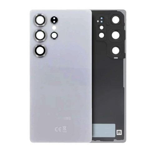 Takakuori yhteensopiva Samsung S938 S25 Ultra / Titanium White Silver / (kameran linssin kanssa) OEM