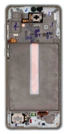 LCD-näyttö Samsung A336 A33 5G 2022 kosketusnäytöllä ja kehyksellä valkoinen alkuperäinen (service pack)