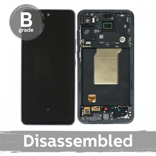 LCD Display Compatible Samsung A556 A55 5G with Frame / Ice Blue / (9/10 disassembled)