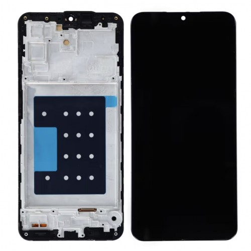 LCD Display Compatible Samsung A175 A17 4G / A176 A17 5G Black with Frame HQ