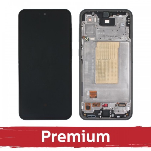 LCD Display Compatible Samsung A366 A36 5G with Frame / Black / OEM
