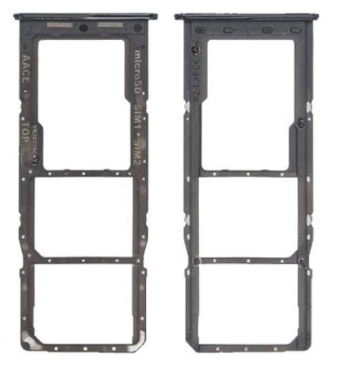 SIM-kortin pidike Samsung A13 A135/A137 Black alkuperäinen (service pack)