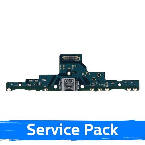 Charging Port Compatible With Samsung P613 Tab S6 Lite (2022) with Flex / Plata (Service Pack)