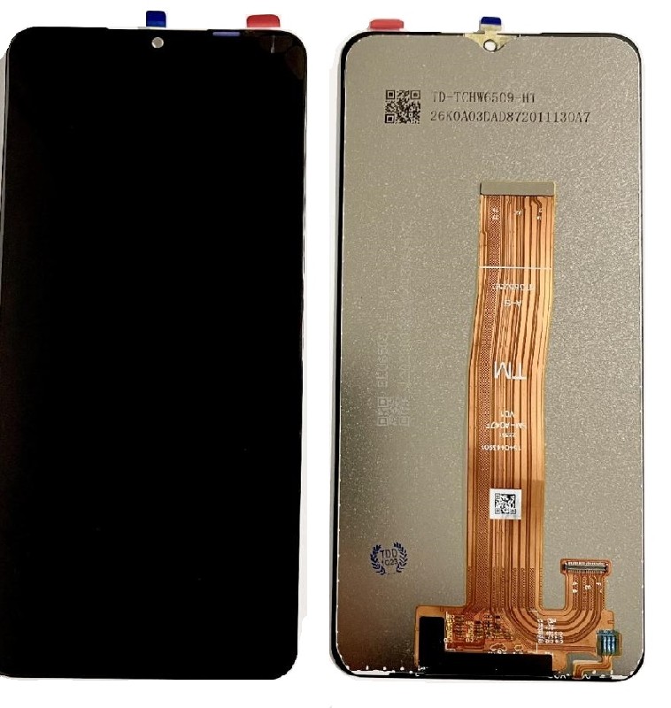 LCD-näyttö Samsung A047 A04S 2022 kosketusnäytöllä musta alkuperäinen