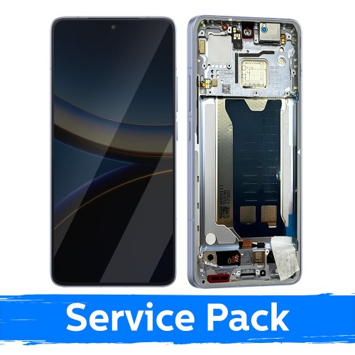 LCD-näyttö yhteensopiva Xiaomi Poco F7 Pro 5G kehyksellä / sininen / (Service Pack)