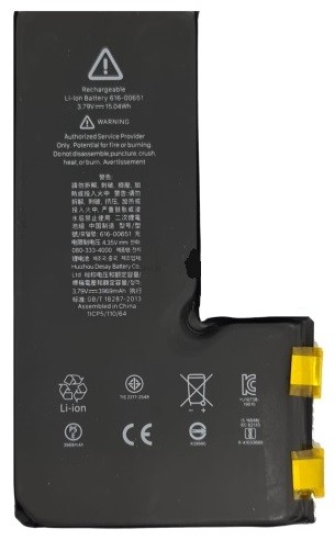 Alkuperäinen akku iPhone 11 Pro Max 3969mAh ilman BMS:ää tarralla
