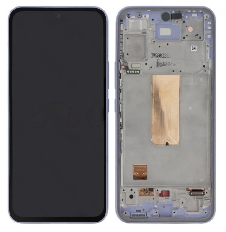 LCD-näyttö Samsung A546 A54 5G 2023 kosketusnäytöllä ja kehyksellä Violet alkuperäinen (service pack)