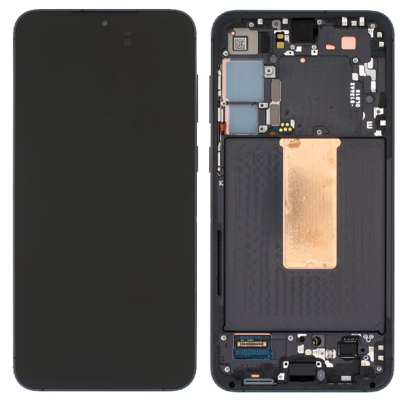 LCD-näyttö Samsung S916 S23+ 5G kosketusnäytöllä ja kehyksellä Graphite alkuperäinen (huoltopaketti)
