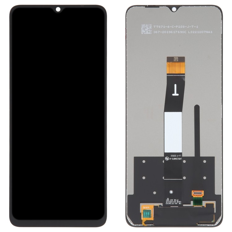 LCD-näyttö Xiaomi Redmi 12C kosketusnäytöllä musta ORG