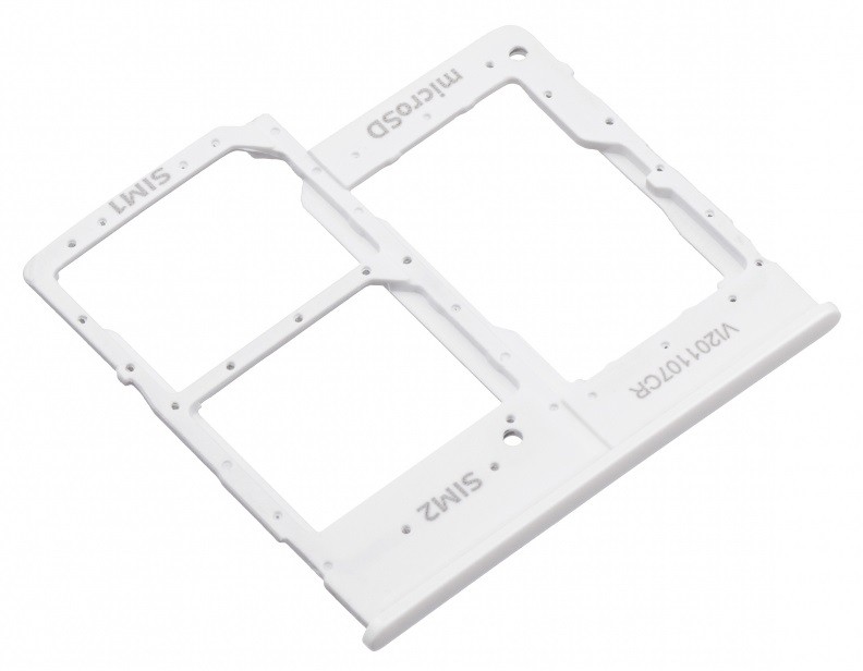 SIM card holder Samsung A202 A20e 2019 White originalus (service pack)