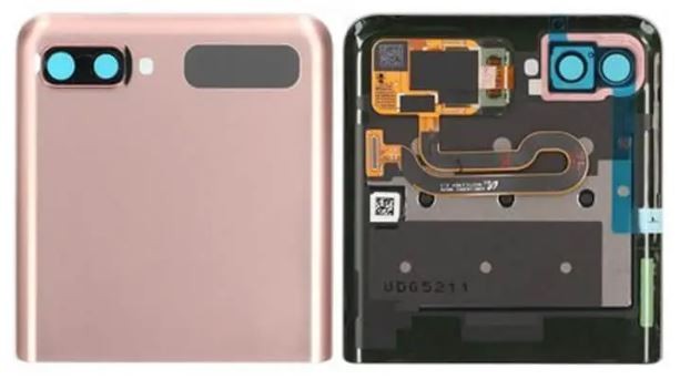LCD screen Samsung F707 Z Flip 5G with touch screen with frame (Outer) Mystic Bronze original (used Grade B)
