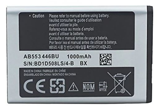 Battery ORG Samsung B2100 1000mAh AB553446BU/C3300/C3300K/B100/C5212