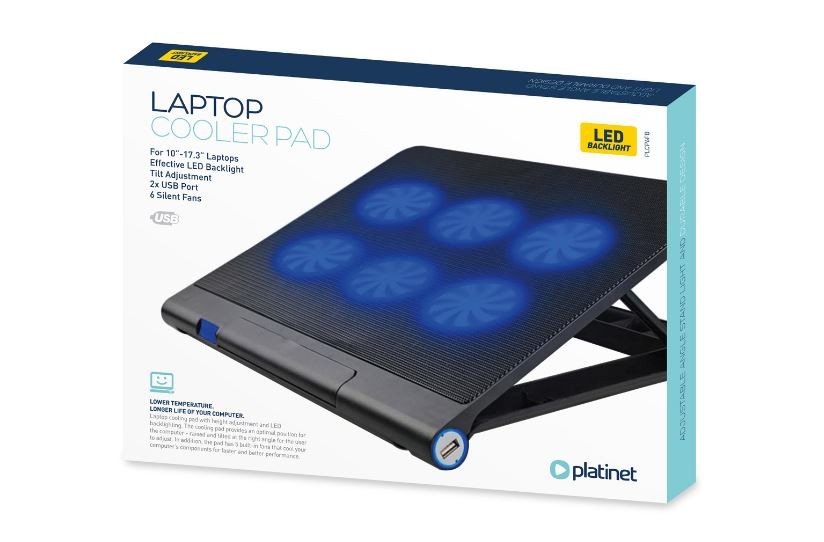 Platinet laptop cooling pad (6 fans, 1200 rpm)