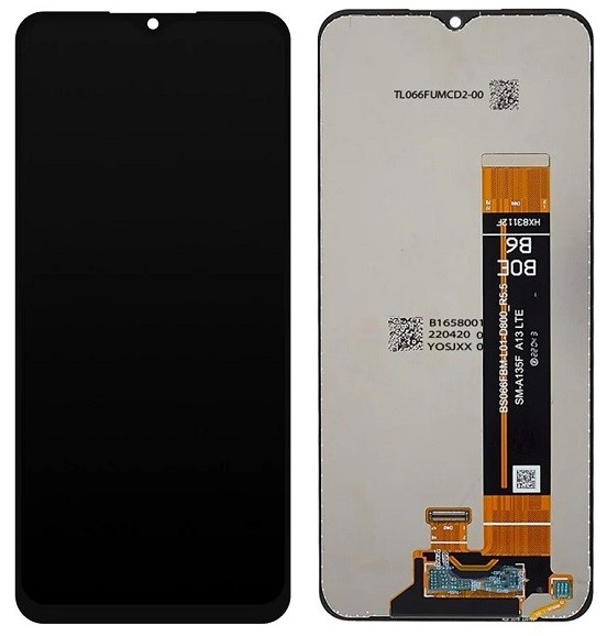 LCD näyttö Samsung A137 A13 2022 kosketusnäytöllä musta ORG