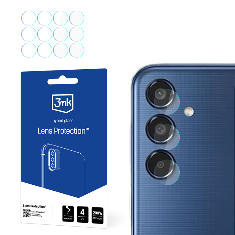 3mk Lens Protection camera-lens protector for Samsung Galaxy M35, 4 sets