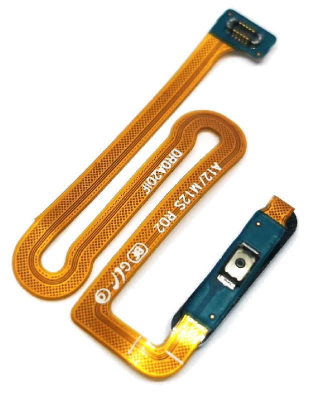 Flex Samsung A125 A12/A127 A12S virtapainike + sormenjälkianturilla sininen alkuperäinen (service pack)