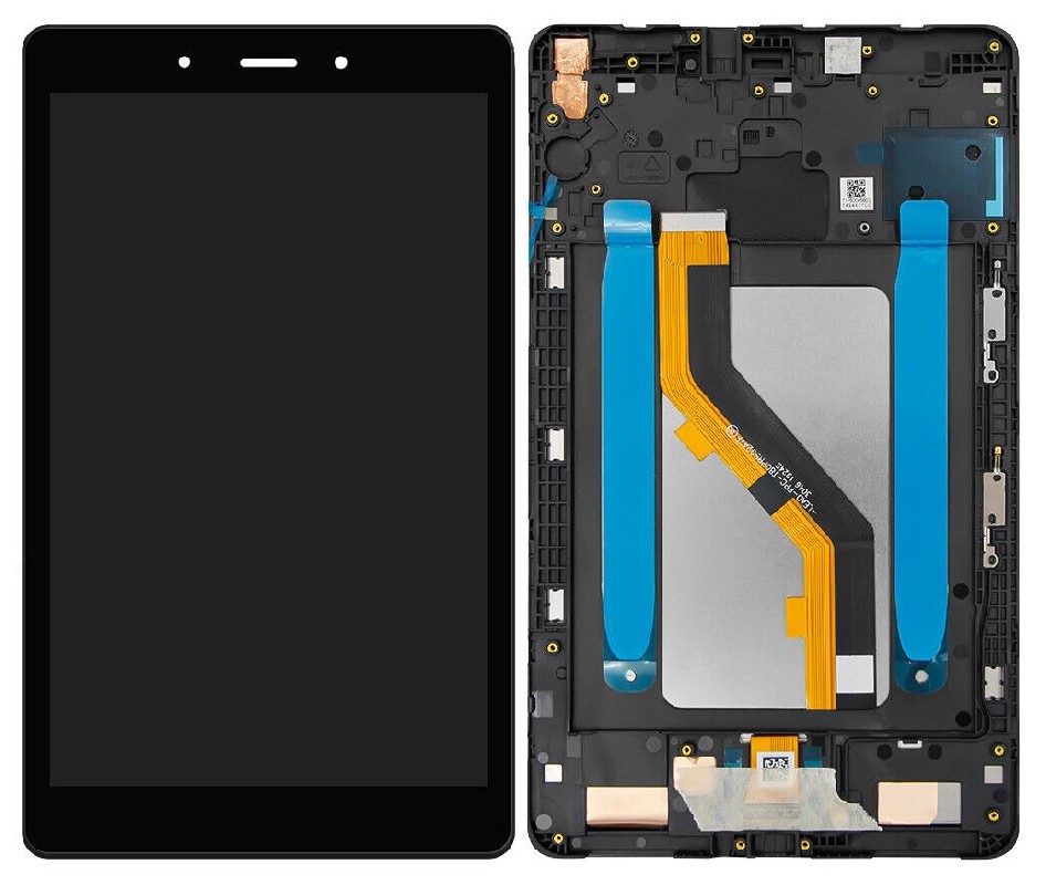 LCD-näyttö Samsung T295 Tab A 8.0 LTE 2019 kosketusnäytöllä ja kehyksellä musta (kunnostettu) ORG