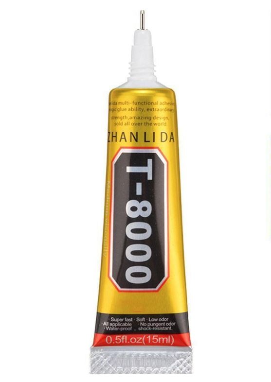 Universaali liima T8000 15ml (matkapuhelimen rungon liimaukseen)