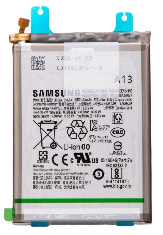 Akku alkuperäinen Samsung A136 A13 4900mAh EB-BA136ABY (service pack)