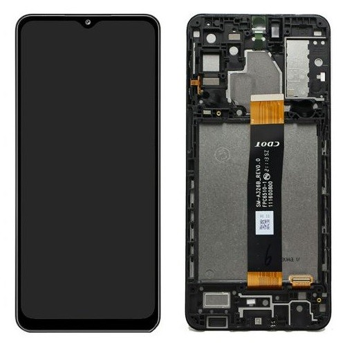 LCD screen Samsung A326 A32 5G 2021 with touch screen with frame Black original