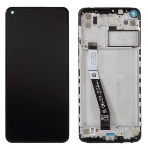 LCD-näyttö Xiaomi Redmi Note 9 kosketusnäytöllä ja kehyksellä Midnight Grey ORG
