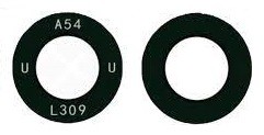 Samsung A546 A54 5G kameran linssi musta (UW linssi) 1kpl (service pack)