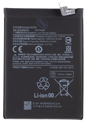 Alkuperäinen akku Xiaomi Redmi Note 11/Redmi Note 11S 5000mAh BN5D