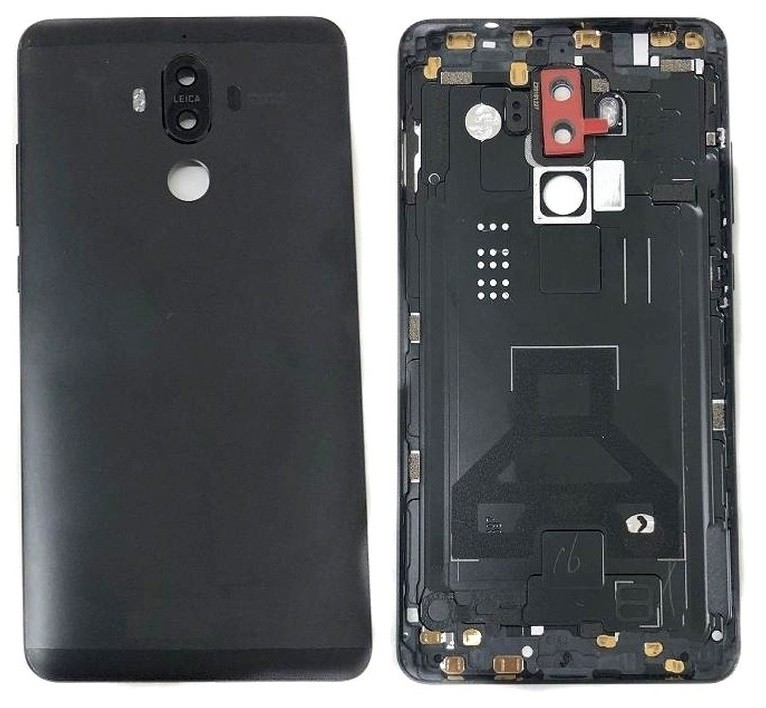 Takakansi Huawei Mate 9 musta alkuperäinen (service pack)