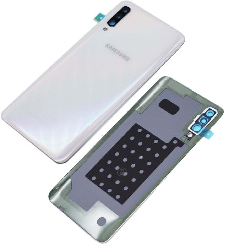 Takakansi Samsung A705 A70 2019 valkoinen alkuperäinen (käytetty Grade B)