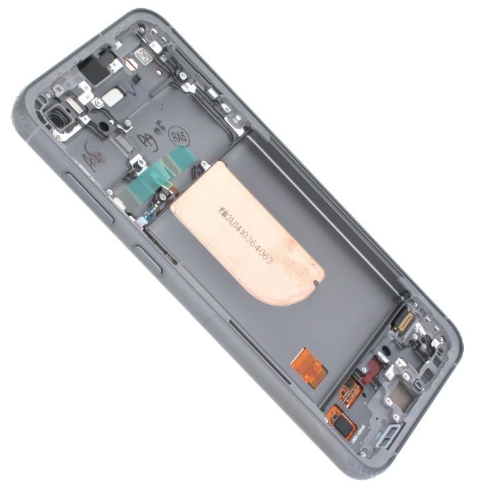 LCD screen Samsung S711 S23 FE 5G with touch screen and frame Graphite original (assembled service pack)