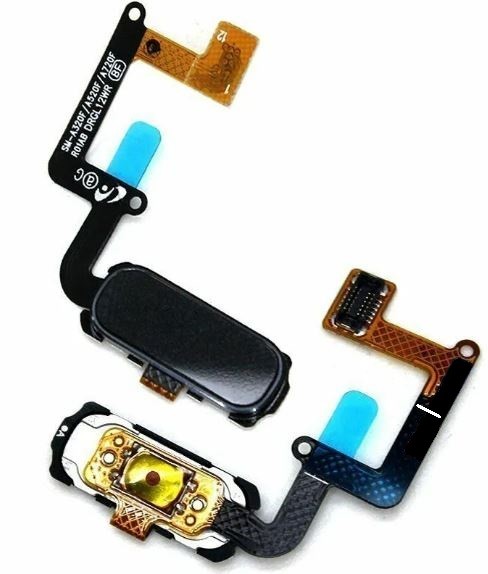 Flex Samsung A320F A3 2017/A520F A5 2017/A720F A7 2017 Home-painikkeella musta ORG