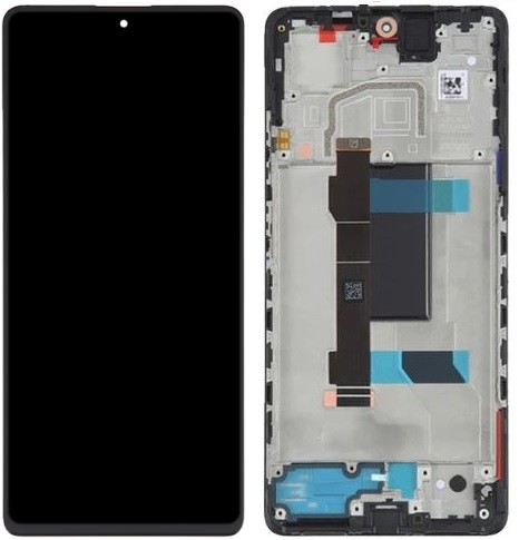 LCD-näyttö Xiaomi Redmi Note 12 Pro 5G/Poco X5 Pro 5G kosketusnäytöllä kehyksellä musta ORG