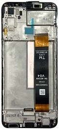 LCD-näyttö Samsung M236/M336/E236 (M23 2022/M33 2022/F23 2022) kosketusnäytöllä ja kehyksellä musta alkuperäinen