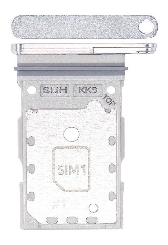 SIM-kortin pidike Samsung S908 S22 Ultra Dual Phantom White alkuperäinen (service pack)