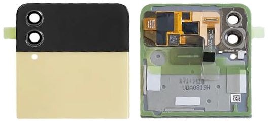 LCD-näyttö Samsung F721 Z Flip4 5G kosketusnäytöllä ja kehyksellä (Ulompi) Pink Gold alkuperäinen (käytetty Grade C)