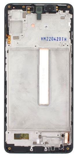 LCD-näyttö Samsung M536 M53 5G kosketusnäytöllä ja kehyksellä musta alkuperäinen (huoltopaketti)