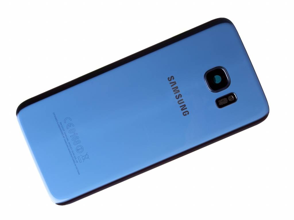 Takakansi Samsung G935F S7 Edge Coral Blue alkuperäinen (käytetty, Grade A)