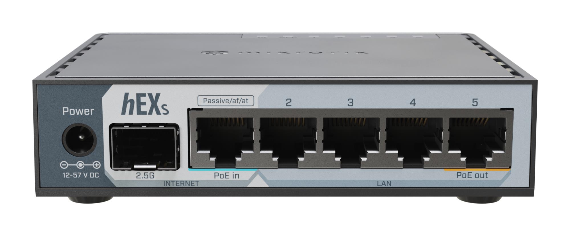 Reititin/kytkin MIKROTIK hEX S E60IUGS, 5-porttinen, 1000M
