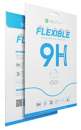 Näytönsuojalasi Bestsuit Flexible Hybrid Glass 9H Apple iPad Air 11" (2024):lle, kuoriystävällinen, musta