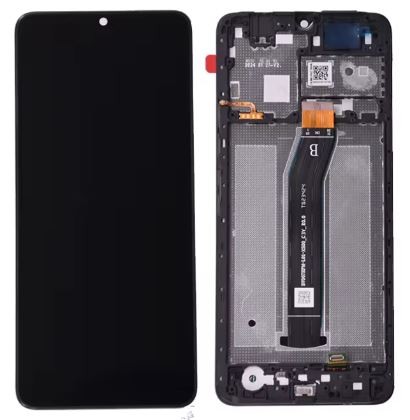 LCD screen Xiaomi Redmi A3 with touch screen with frame Black original (service pack)