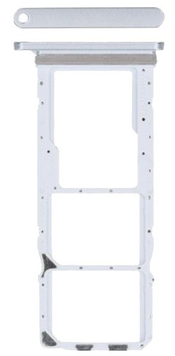 SIM-kortin pidike Samsung A057 A05S 2023 hopeinen alkuperäinen (service pack)