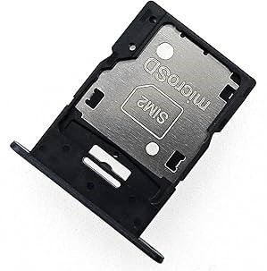 SIM-kortin pidike Samsung A156 A15 5G Brave Black alkuperäinen (service pack)