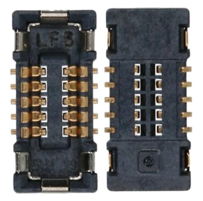 Samsung A047/A125/A127/A135/A136/A137/A217/A225/A236/A326/A346/A556/A710/G525/G556/G715/G736/G980/G985/G986/G988/M127/M135/M236/M325/M526/M536/N770/N975/N976/N980/N981/S711/S721/S908/S918/S928 piirilevyliitin BTB-pistoke 2x5pin (service pack)