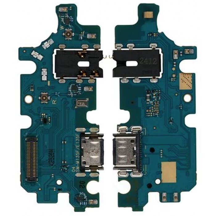 Flex-kaapeli Samsung M135 M13 2022 latausliittimelle, mikrofonille, kuulokeliittimelle alkuperäinen (service pack)