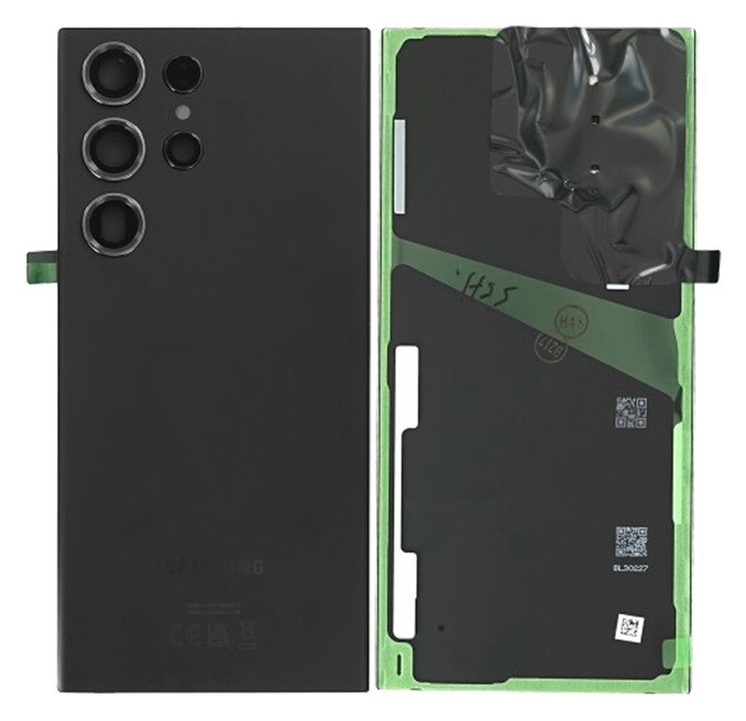 Takakansi Samsung S918 S23 Ultra fantomimusta alkuperäinen (service pack)
