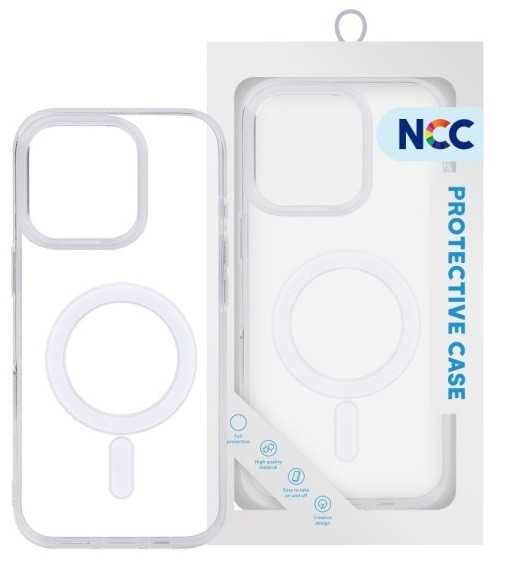 Case NCC Clear Mag Cover (MagSafe) for iPhone 14 transparent