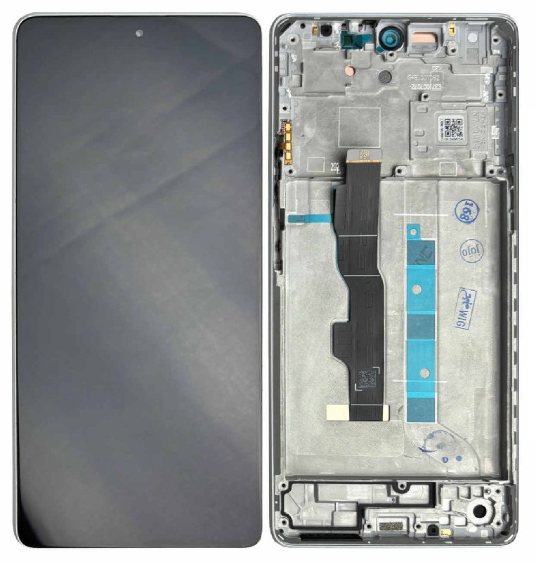 LCD-näyttö Xiaomi Redmi Note 13 5G kosketusnäytöllä ja kehyksellä Arctic White alkuperäinen (service pack)