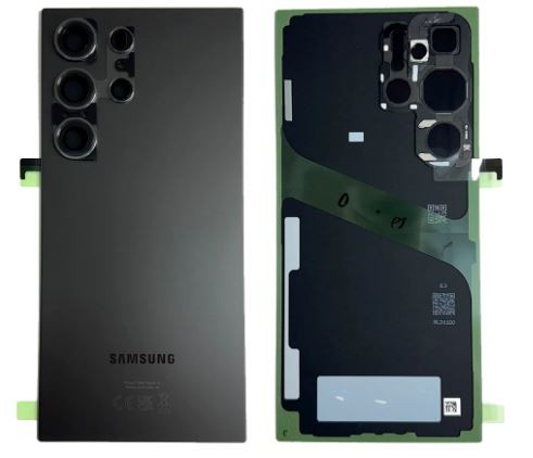 Takakansi Samsung S928 S24 Ultra titaani musta alkuperäinen (service pack)