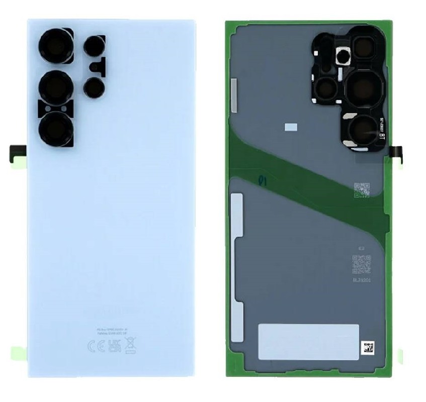 Takakansi Samsung S928 S24 Ultra titaani sininen alkuperäinen (service pack)